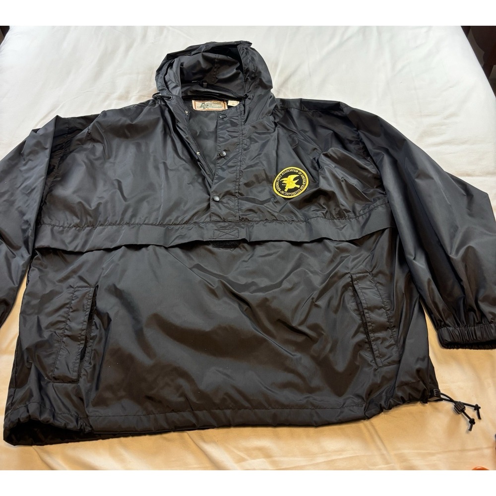 NRA American Rifleman Windbreaker‎ Rain Jacket Hooded Size XL